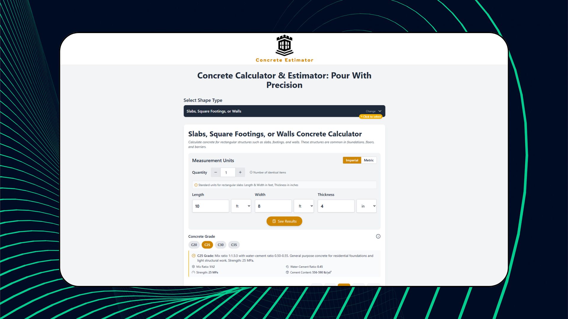 Concrete Calculator