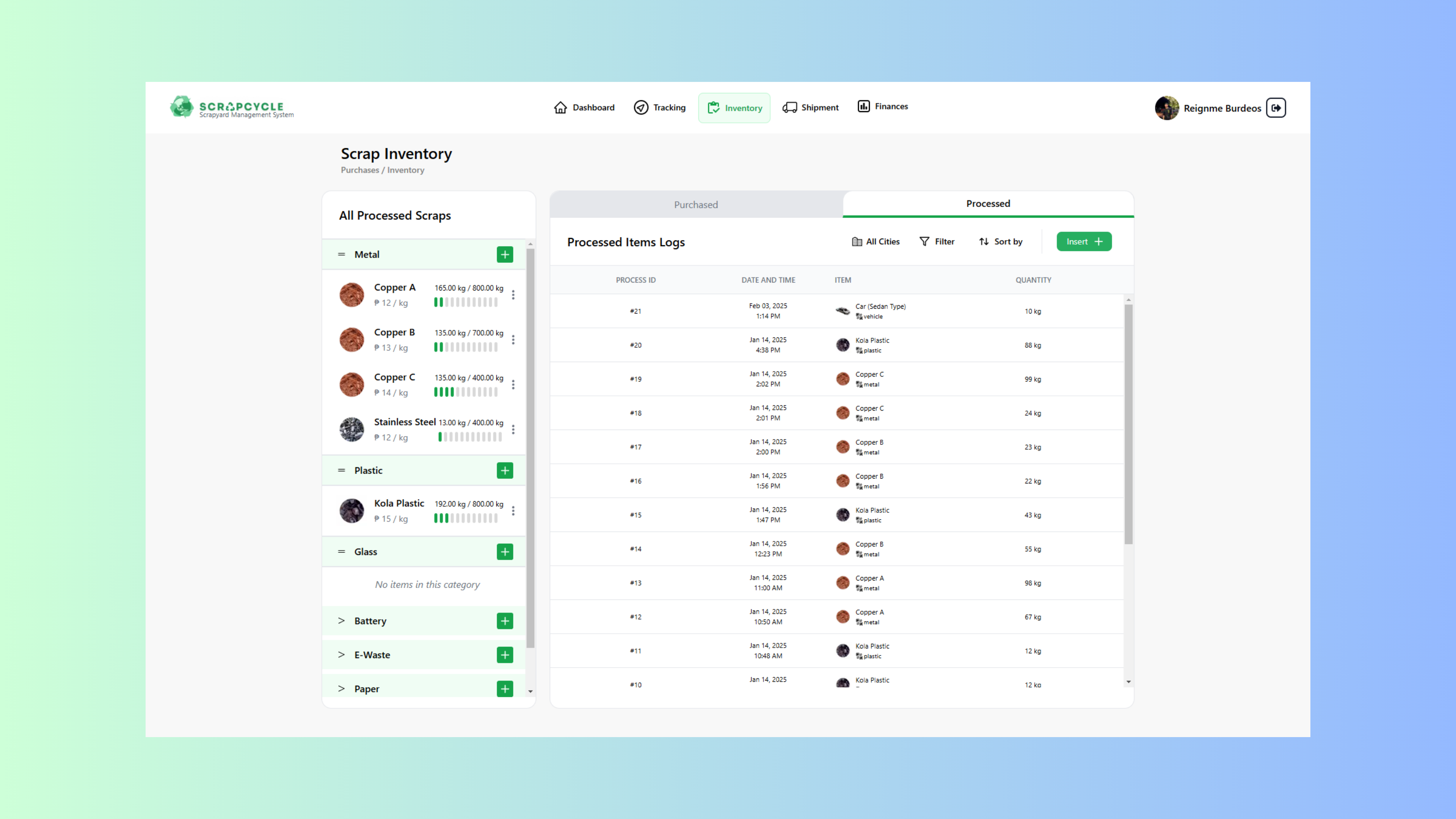 Junkshop Mgmt System
